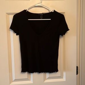 Black v neck top